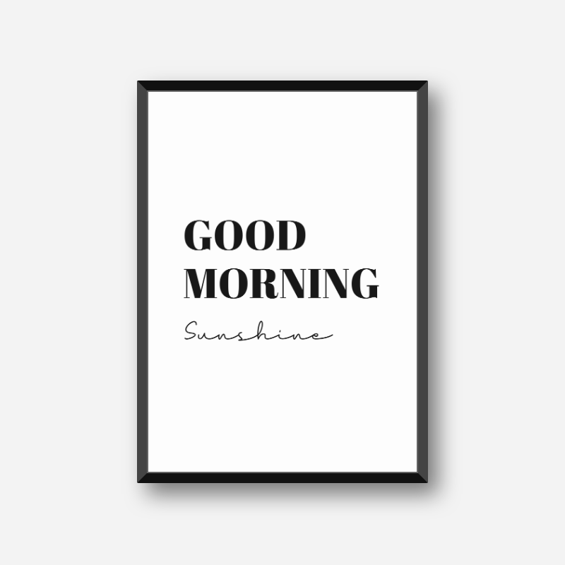 Good morning sunshine free downloadable art print