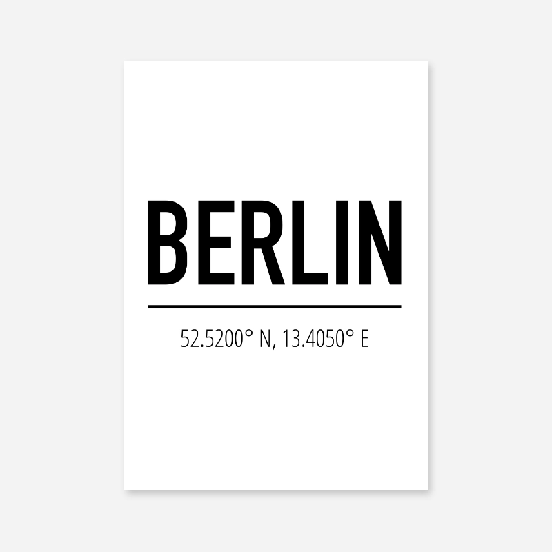 art downloadable typography wall Frintables digital | design, Berlin print coordinates